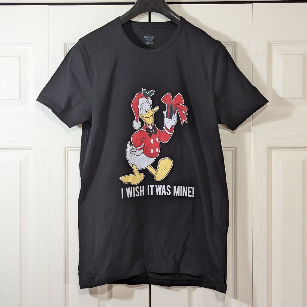 Disney Christmas Donald Duck Holding a Present - Size L